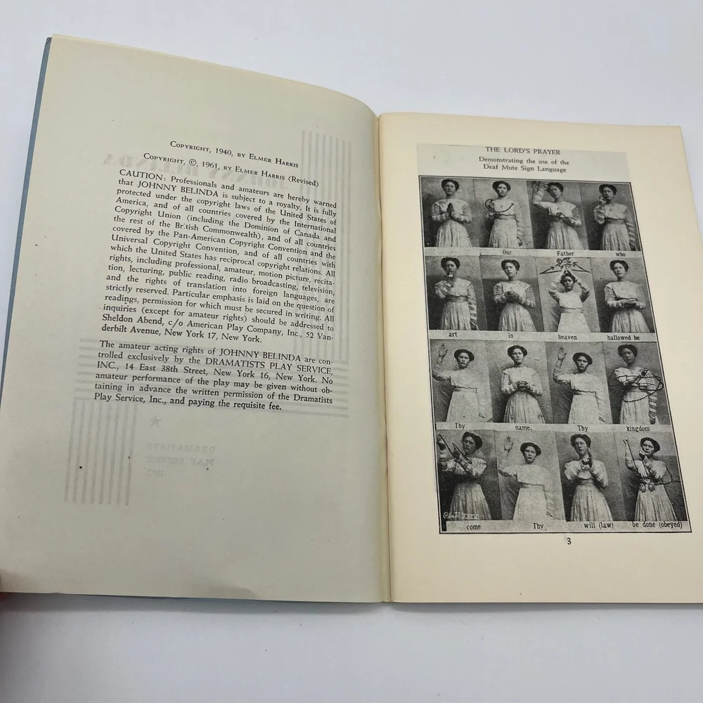 Johnny Belinda Play Elmer Harris Dramatists Play Service‎ Vintage Theater
